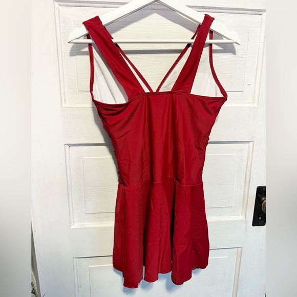 NWT Dark Red Tankini Swimsuit - Picture 3 of 4